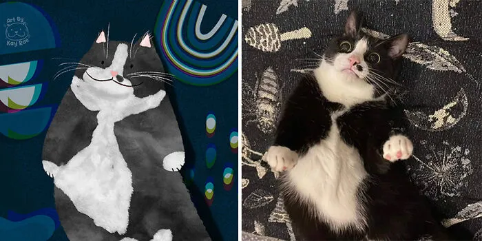 30 Adorable And Hilarious Animal Photos Drawn By This Artist