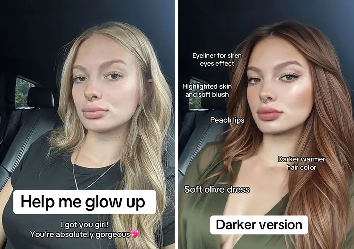 30 Comparison Pics Of How People Could Look Better With Minimal Changes