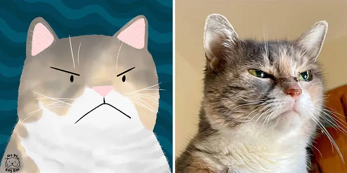 30 Adorable And Hilarious Animal Photos Drawn By This Artist