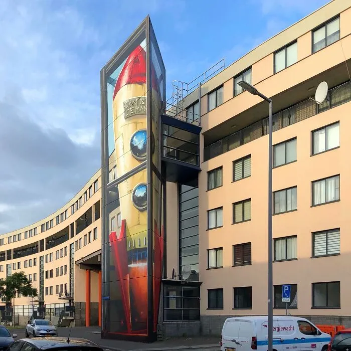 Dutch Artist Created 30 Jaw-Dropping Murals On Building Walls