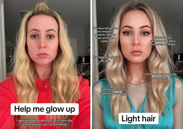30 Comparison Pics Of How People Could Look Better With Minimal Changes