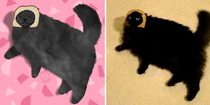 30 Adorable And Hilarious Animal Photos Drawn By This Artist