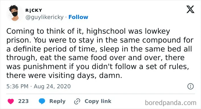 "We Survived That?" 30 High School Experiences That Are Too Unhinged To Think Back On