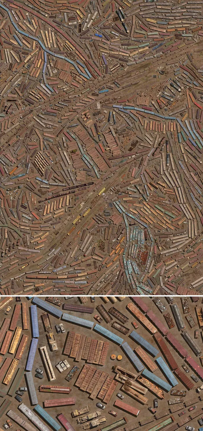 Photographer Assembles Aerial Photos To Showcase The Immense Scale Of Human Impact (17 Pics)