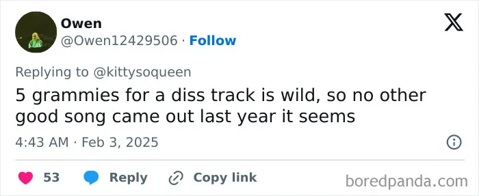 30 Of The Funniest Memes And Tweets That Stole The Show At The 2025 Grammys