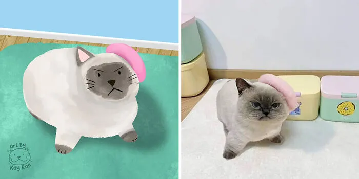 30 Adorable And Hilarious Animal Photos Drawn By This Artist