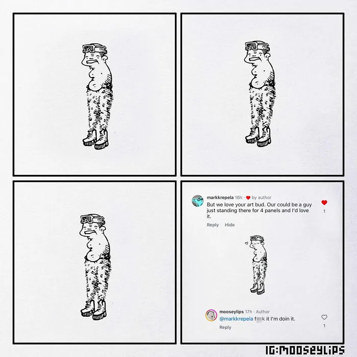 22 Hilariously Absurd Comics Created By Mooseylips And Packed With Weird And Absurd Humor