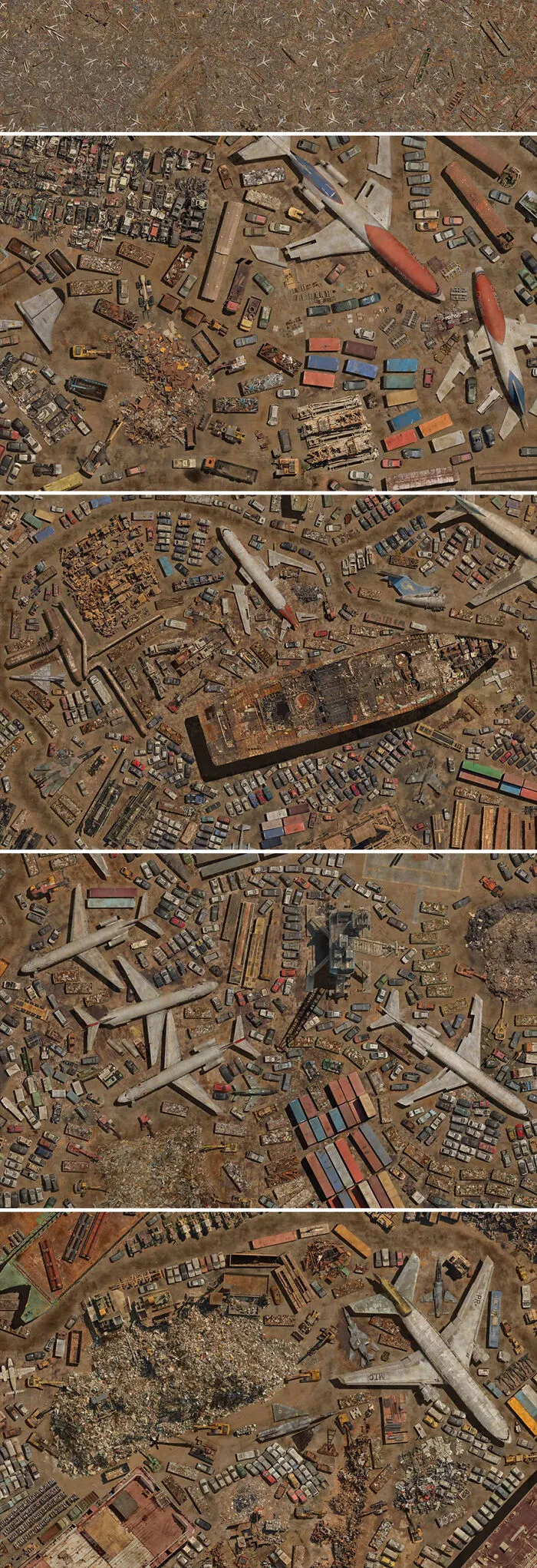 Photographer Assembles Aerial Photos To Showcase The Immense Scale Of Human Impact (17 Pics)