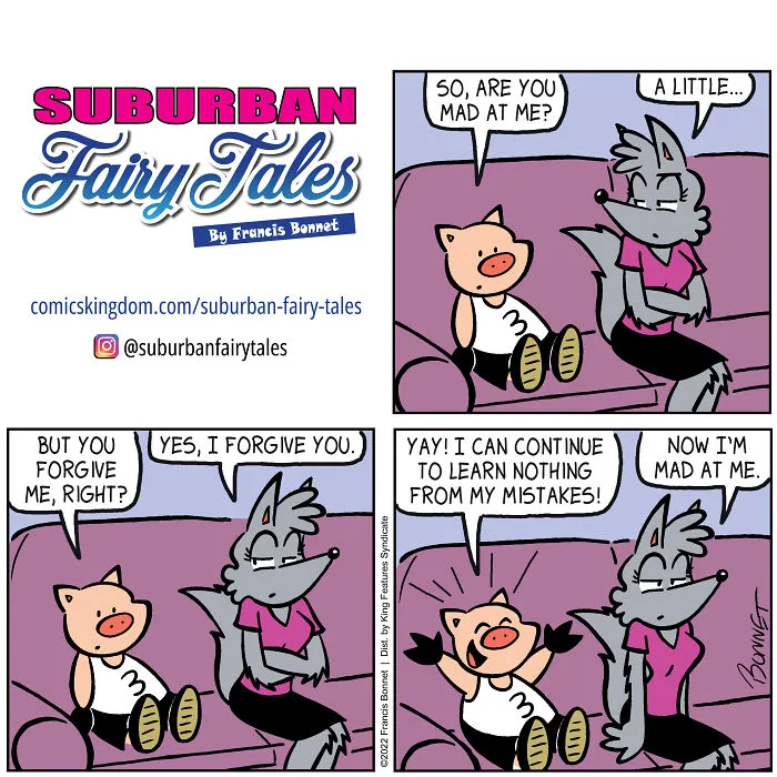 I Made 20 Comics About The Three Little Pigs And Their Relationships