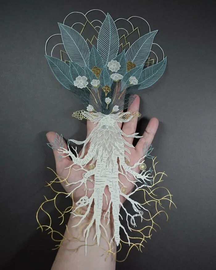 Papercut Artist Creates Intricate And Beautiful Designs Inspired By Natural Life (42 Pics)