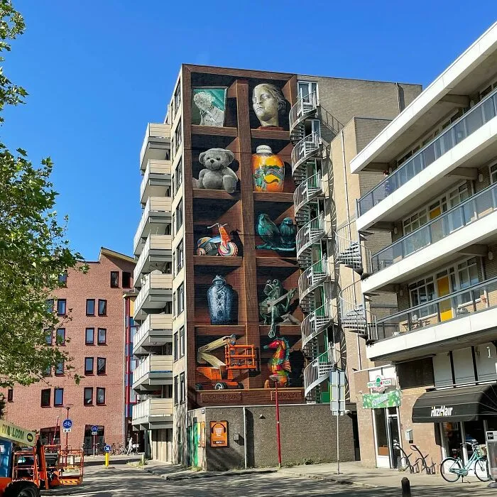 Dutch Artist Created 30 Jaw-Dropping Murals On Building Walls