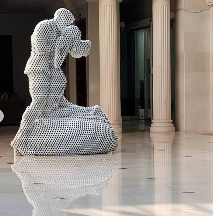 This Artist Creates Striking Metal Sculptures Using Stacked Pipes (23 Pics)
