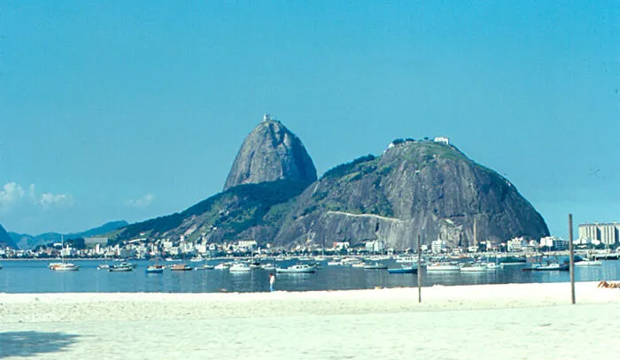 Rio De Janeiro - Sugar Loaf From Copacabana Beach, 1971