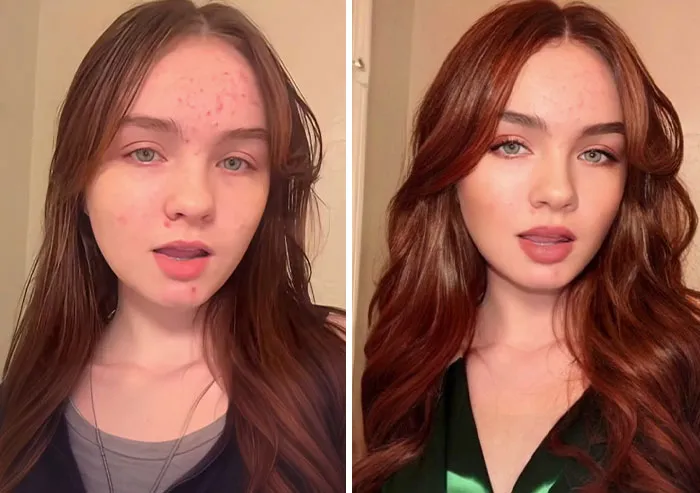 28 Fotos comparativas de cómo la gente podría verse mejor con cambios mínimos