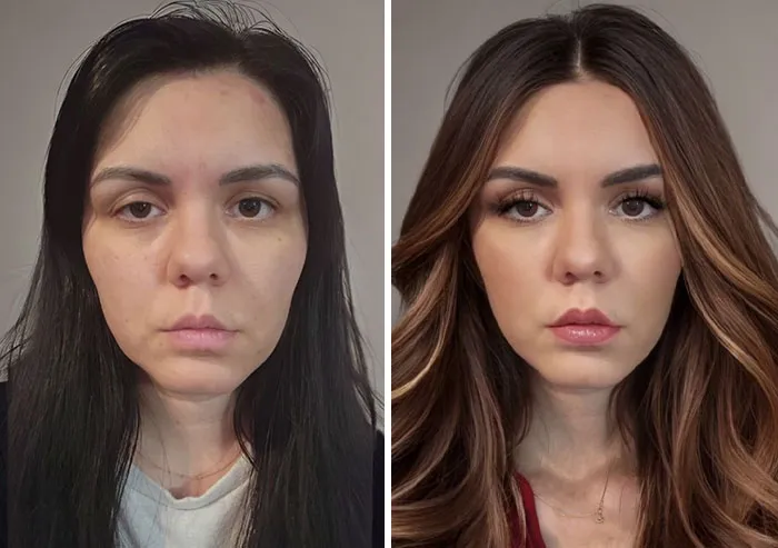28 Fotos comparativas de cómo la gente podría verse mejor con cambios mínimos