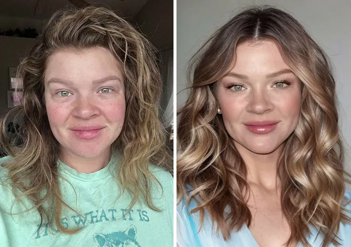 28 Fotos comparativas de cómo la gente podría verse mejor con cambios mínimos