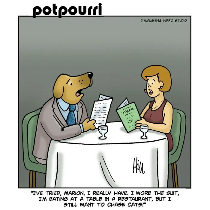 This Artist Created 30 Funny Cartoons About Dogs In Absurd Situations