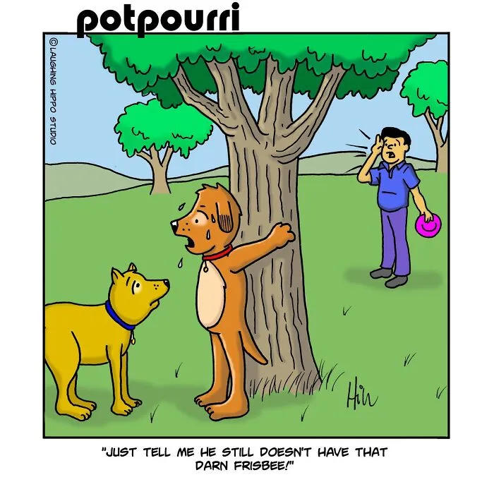This Artist Created 30 Funny Cartoons About Dogs In Absurd Situations
