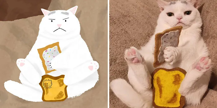 30 Adorable And Hilarious Animal Photos Drawn By This Artist