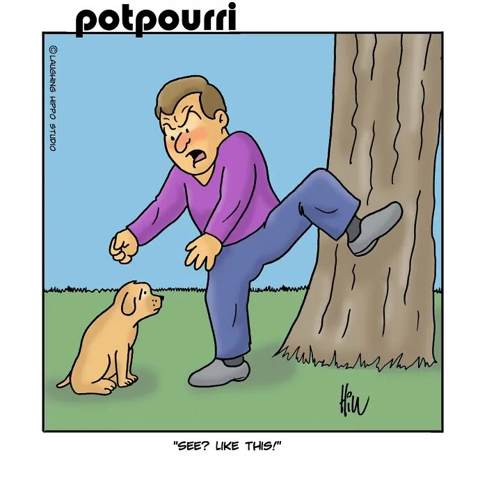 This Artist Created 30 Funny Cartoons About Dogs In Absurd Situations