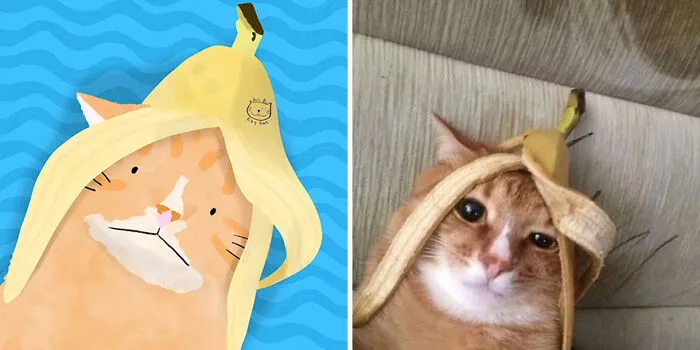30 Adorable And Hilarious Animal Photos Drawn By This Artist