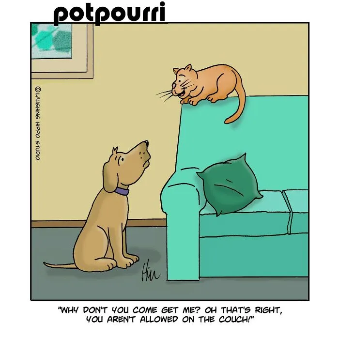 This Artist Created 30 Funny Cartoons About Dogs In Absurd Situations