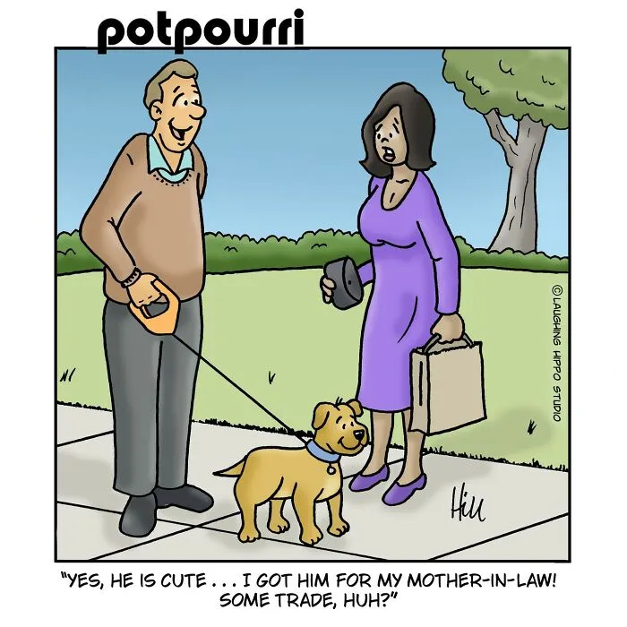 This Artist Created 30 Funny Cartoons About Dogs In Absurd Situations
