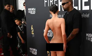 "Don't Blame Him": Child Sneaks A Peek At Bianca Censori At The 2025 Grammys, Breaks The Internet