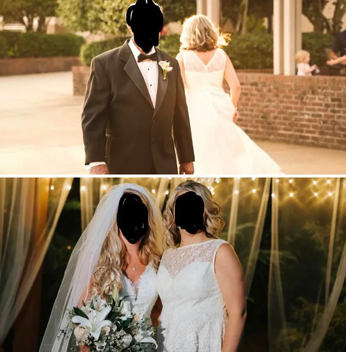 Friends Wedding Photos That Will Never See The Light Of Day. She Asked Everyone Not To Wear Cream, White, Or Black. Sadly She Forgot To Mention You Also Couldn’t Wear A Wedding Dress
