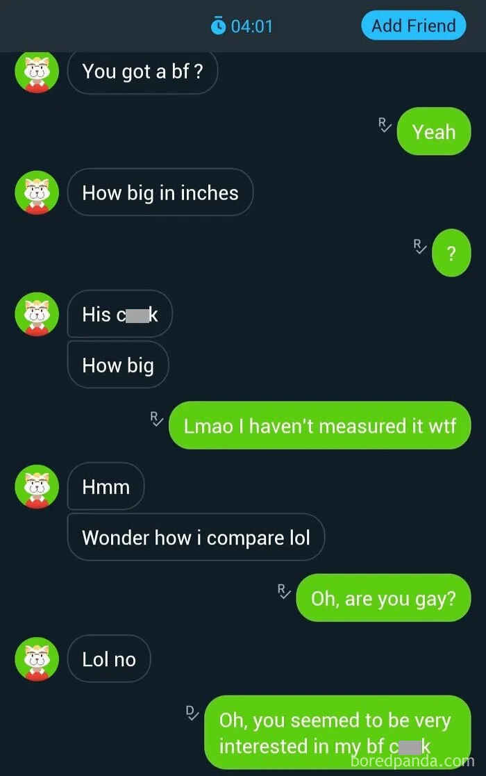I Was Super Bored And Decided To Try The "Meet New People" Feature Of Kik. Never Again
