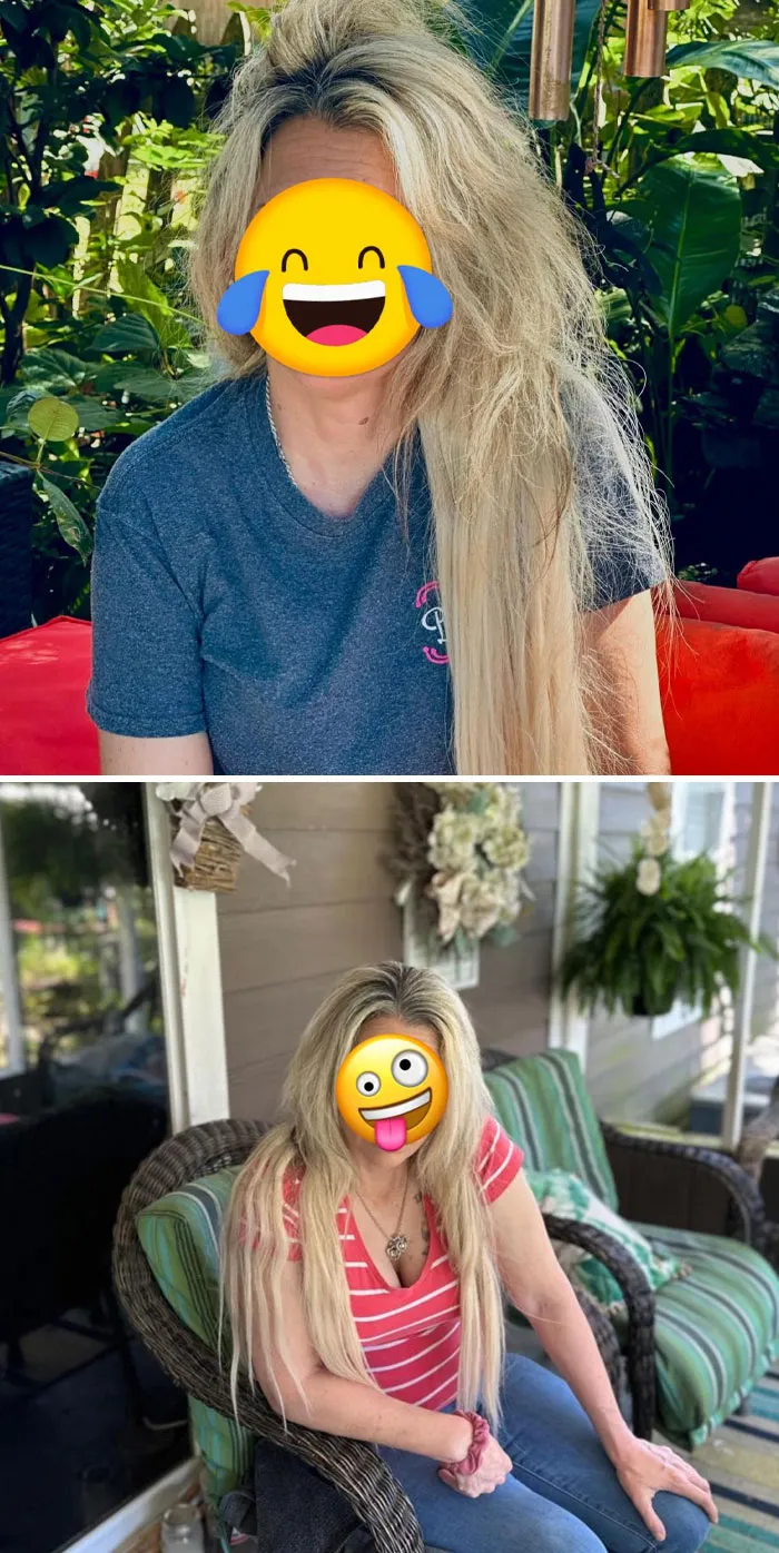 No sé quién le dijo que estas extensiones estaban mimetizadas pero seguro que la odia