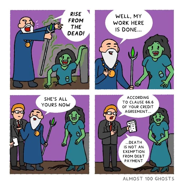 40 Cute And Funny Comics By This Artist About Ghosts' Everyday Adventures (New Pics)