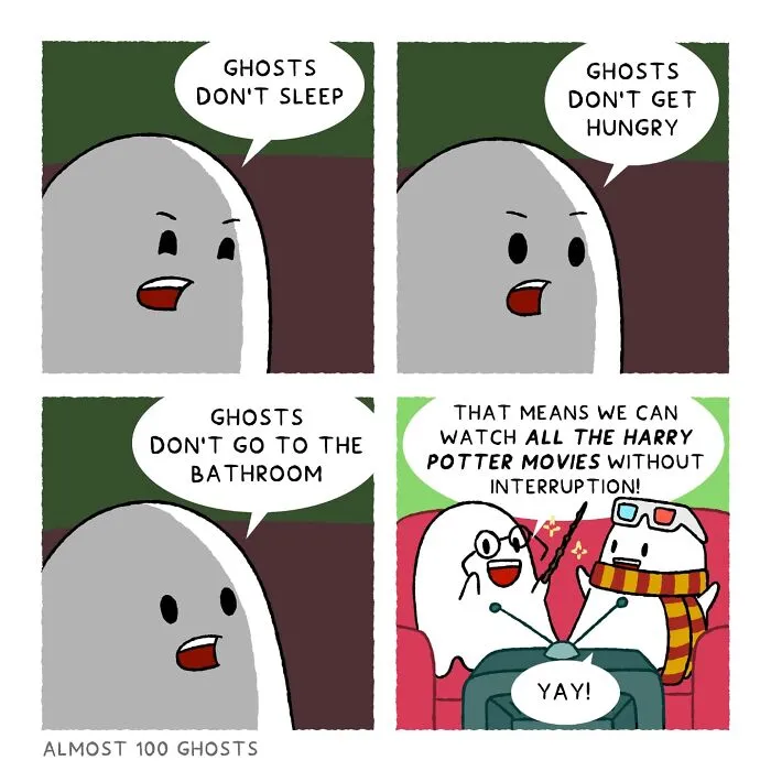 40 Cute And Funny Comics By This Artist About Ghosts' Everyday Adventures (New Pics)