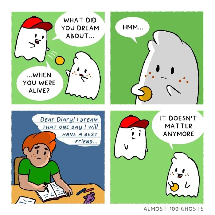 40 Cute And Funny Comics By This Artist About Ghosts' Everyday Adventures (New Pics)