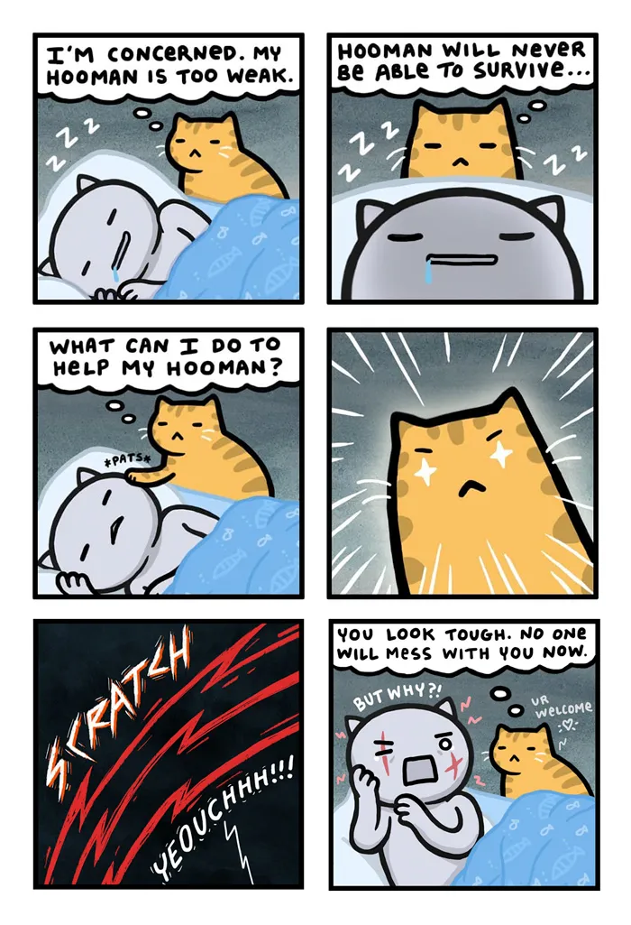 Kitty Moon’s Adorable And Funny Comics About Cats Just Being Cats (30 Pics)