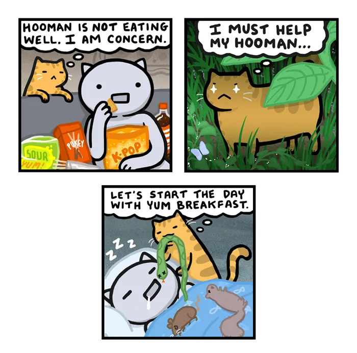 Kitty Moon’s Adorable And Funny Comics About Cats Just Being Cats (30 Pics)