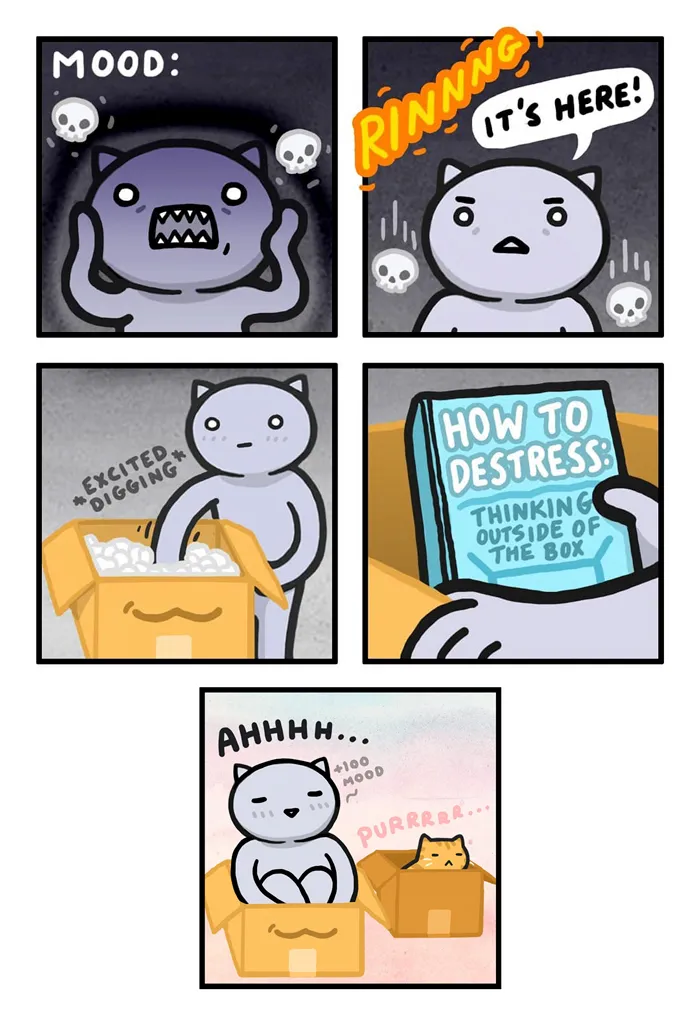 Kitty Moon’s Adorable And Funny Comics About Cats Just Being Cats (30 Pics)