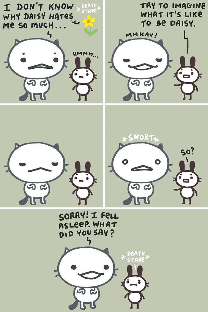 Kitty Moon’s Adorable And Funny Comics About Cats Just Being Cats (30 Pics)