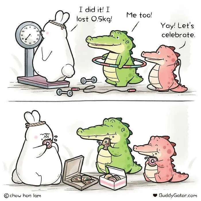 31 Sweet And Adorable Comics Featuring Helpful And Caring Buddy Gator And Friends By Chow Hon Lam (New Pics)