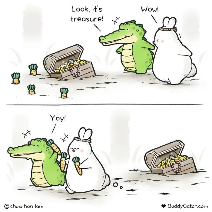 31 Sweet And Adorable Comics Featuring Helpful And Caring Buddy Gator And Friends By Chow Hon Lam (New Pics)