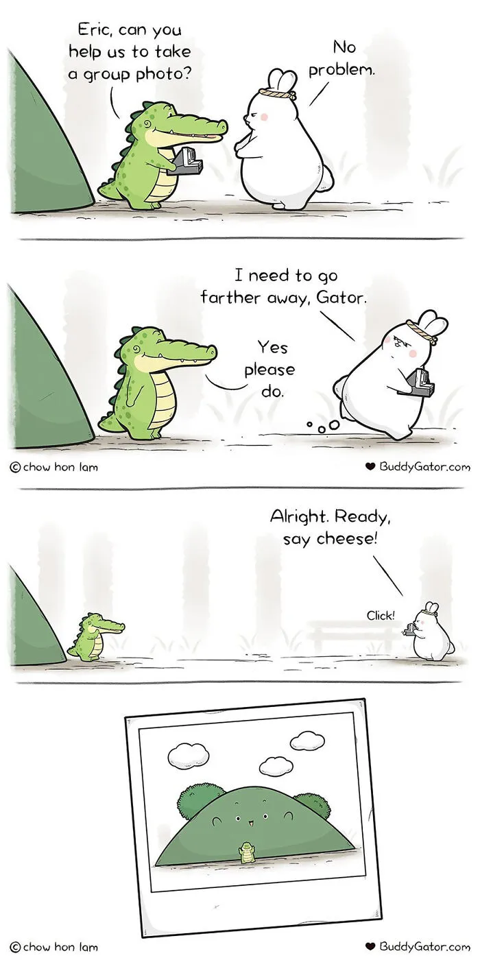 31 Sweet And Adorable Comics Featuring Helpful And Caring Buddy Gator And Friends By Chow Hon Lam (New Pics)