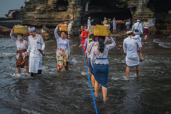 The Balinese Hurry To Get Up And Down The Water Temple Before The Entire Island Is Off-Limits Again