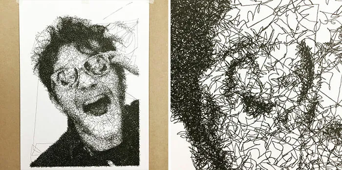 Artist Developed A Python Algorithm That Turns Simple Scribbles Into Art