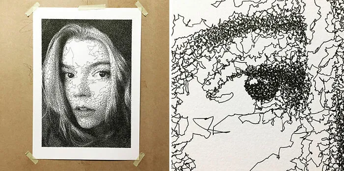 Artist Developed A Python Algorithm That Turns Simple Scribbles Into Art
