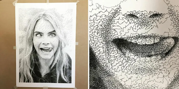 Artist Developed A Python Algorithm That Turns Simple Scribbles Into Art