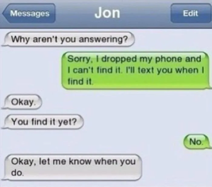 I Found 40 Funny Answers People Received While Texting