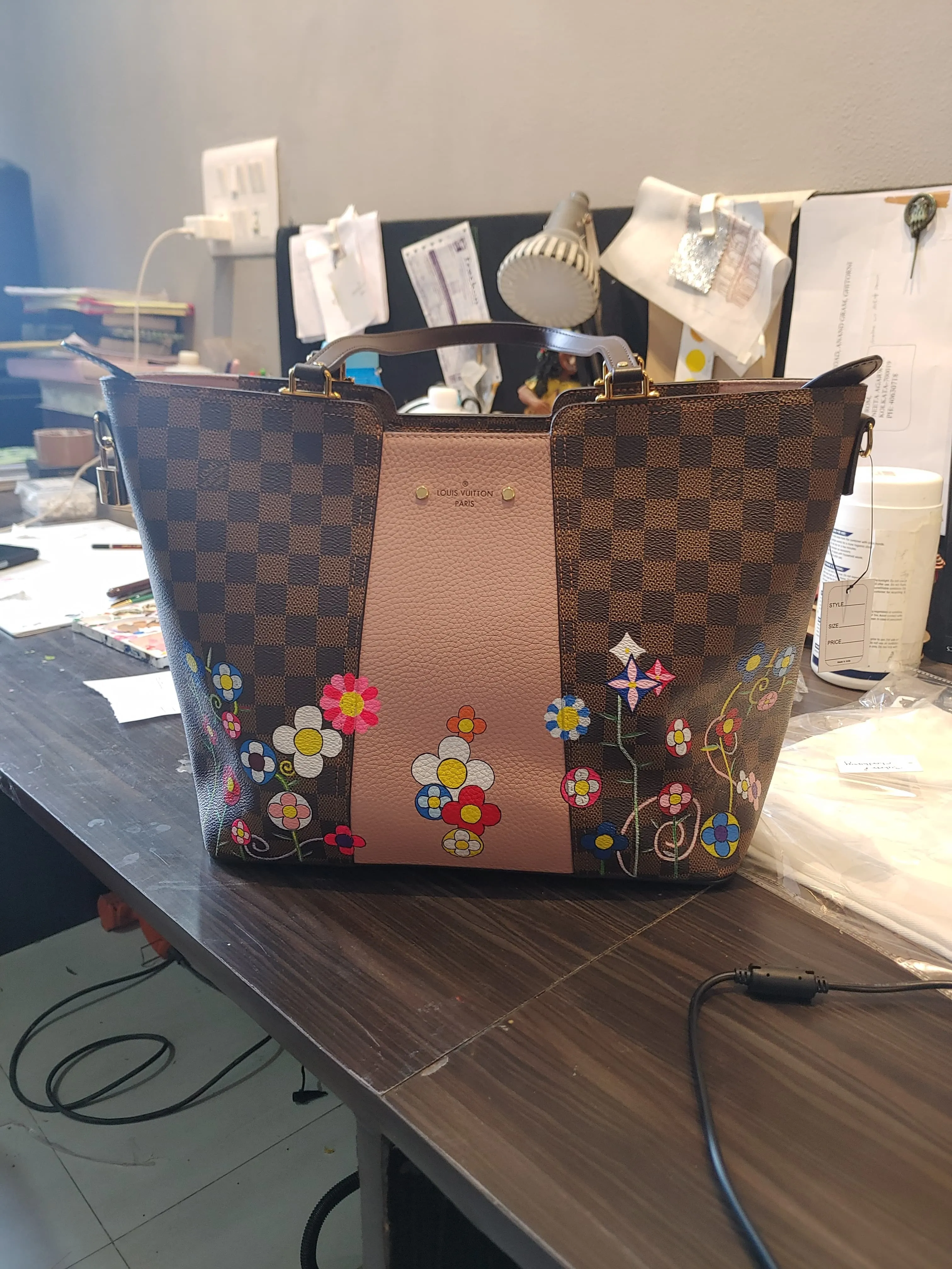 Hye Pandas, Draw A Flower On Your Luxury Leather Bag