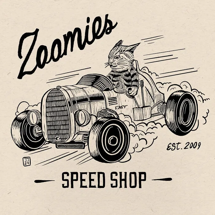 40 Hilariously Relatable Illustrations Of Cats Drawn In A Vintage Poster Style By Jesse Jarldane