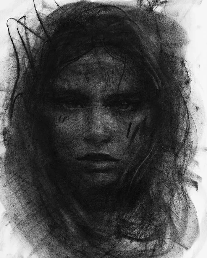 This Artist Captivates Audiences With His Visually Impactful Portraits Drawn Solely With Charcoal (44 Pics)