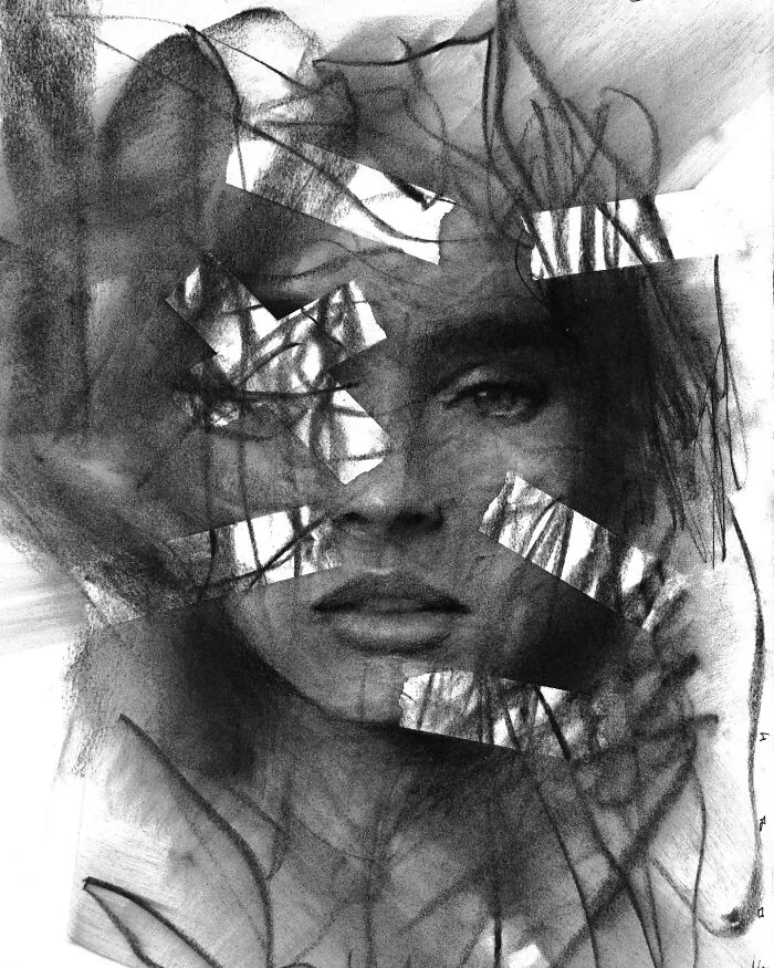 This Artist Captivates Audiences With His Visually Impactful Portraits Drawn Solely With Charcoal (44 Pics)
